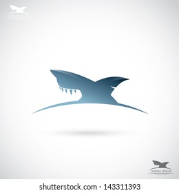 Shark Sign - Vector Illustration