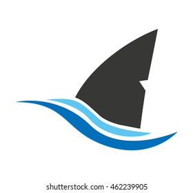 shark signal silhouette icon vector illustration design