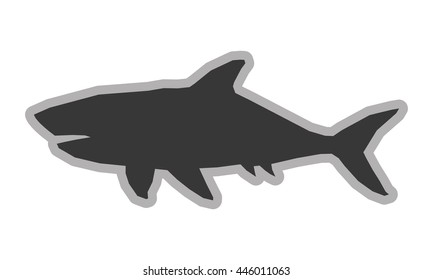shark silhouette icon