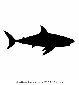 Shark silhouette art.ai Royalty Free Stock SVG Vector