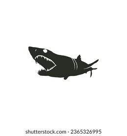 shark silhouette illustration for any purpose