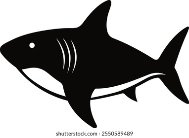 Hai Silhouette Vektor, Silhouette Fisch