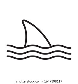 shark silhouette style icon design Sea life ecosystem fauna ocean underwater water nature marine tropical theme Vector illustration