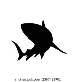 Shark Silhouette. Shark Vector illustration.