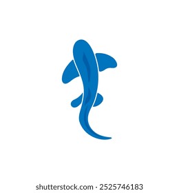 Shark. Simple modern logo, icon. Vector illustration, silhouette