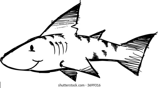 Shark Sketch Vector Illustration