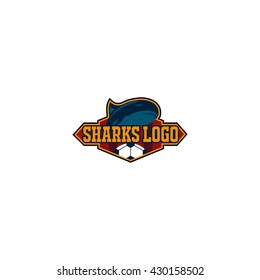 Shark sport logo template
