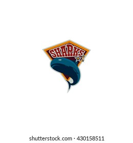Shark sport logo template