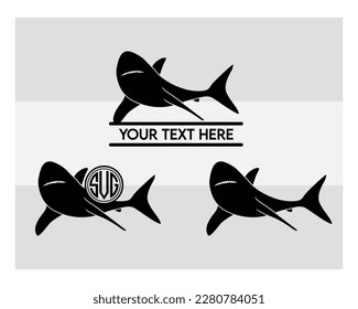 Shark SVG, Shark, Shark Fish svg, Silhouette Cut File, Clipart, Shark Vector, Animal Svg,