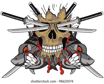 shark sword skull