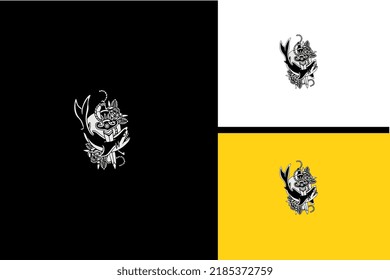 shark and sword vector black and white