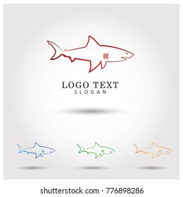 Shark Symbol & Icon Logo Vector Template Set