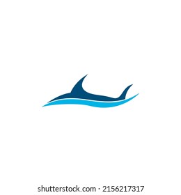 Shark Symbol Logo Design Vector