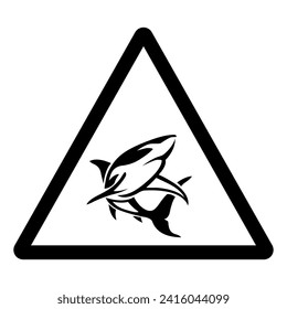 Shark Symbol Sign,Vector Illustration, Isolate On White Background Label. EPS10