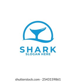 Shark Tail Logo Design Template Vectors