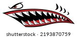 Shark Teeth Mouth Sticker Kayak Boat Car Truck Funny Decal Automobile and Motorcycle Sticker