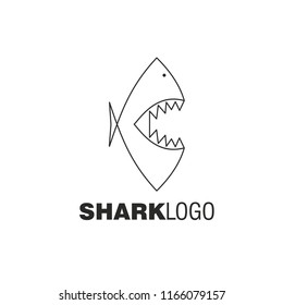 Shark. Template for logo