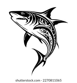 Shark Tribal Tattoo Design for the Fearless Predator of the Sea