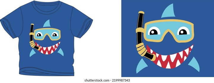 shark t-shirt design background color is a blue and t-shirt color is a blue beautiful color and beautiful design