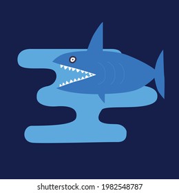 shark under water teeth scary danger swim fish sea fun frightened