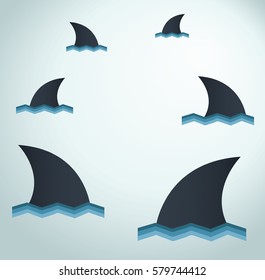 Shark vector background