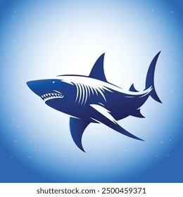 Shark Vector Design Illustration, Graphics 