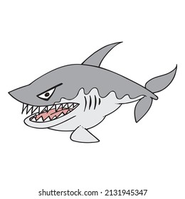 shark vector digital illustration images for logo art icons and more