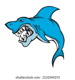 shark vector digital illustration images for logo art icons and more