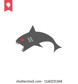 Shark vector icon