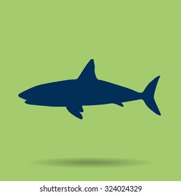 shark vector icon