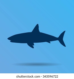 shark vector icon