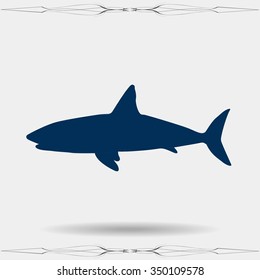 shark vector icon