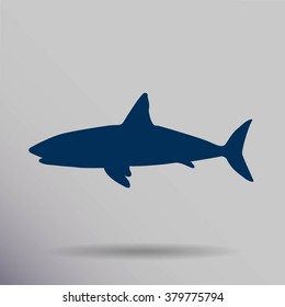 shark vector icon