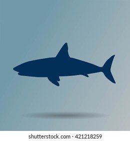 shark vector icon