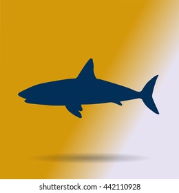 shark vector icon
