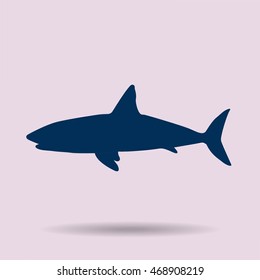 shark vector icon