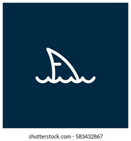 Shark vector icon