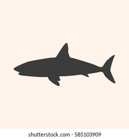 shark vector icon