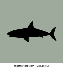 shark vector icon