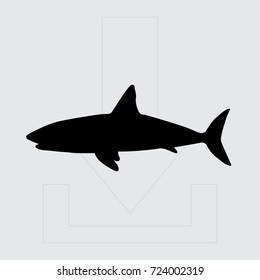 shark vector icon