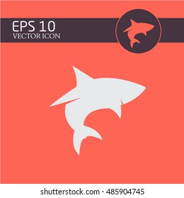 shark vector icon. logo