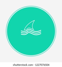 Shark vector icon sign symbol