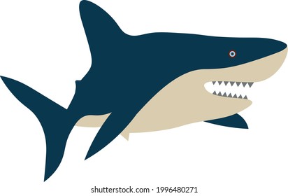 Diseño de ilustraciones vectoriales de tiburón