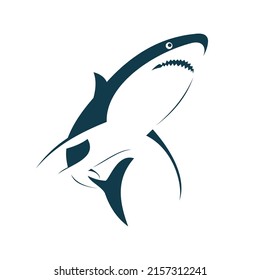 Shark vector illustration design abstract