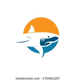 shark vector illustration design template