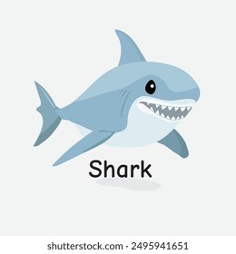 Shark Vector Illustration: Fearsome Marine Predator