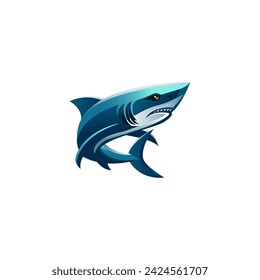 shark vector illustration isolated on white background