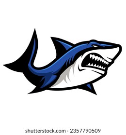 Shark Vector Illustration, Simple Style