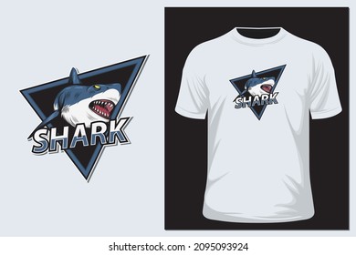 Shark vector illustrations. For t-shirt prints and other uses