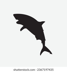 Arte de clip de imagen vectorial de tiburón